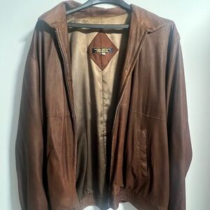 Brooks Brothers Brown Leather Jacket
